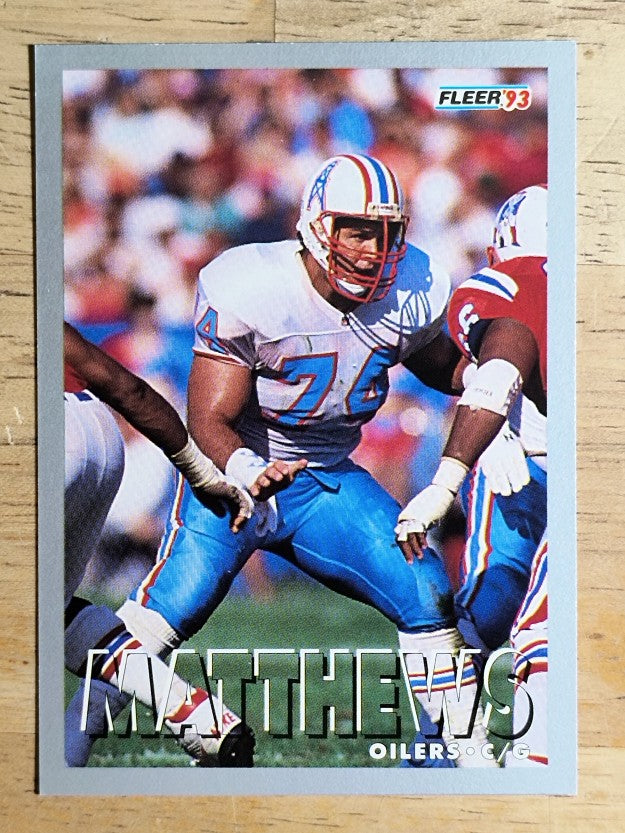 1993 Fleer #161 Bruce Matthews