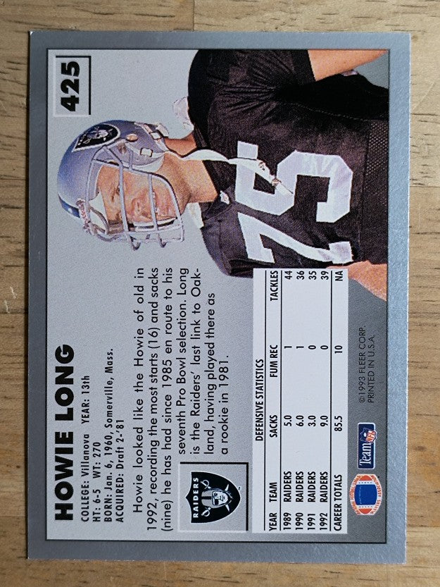 1993 Fleer #425 Howie Long