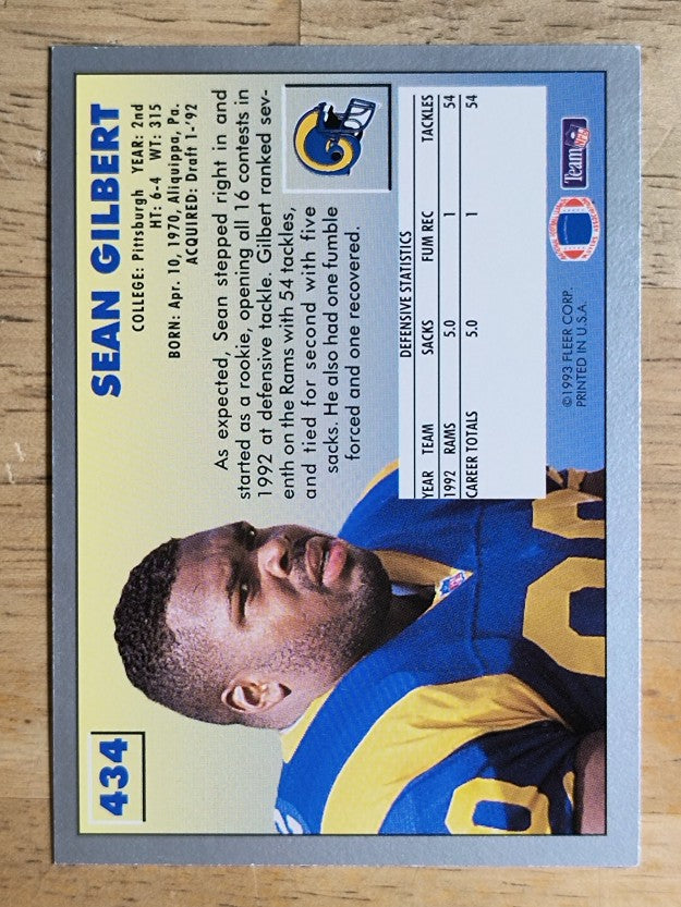 1993 Fleer #434 Sean Gilbert