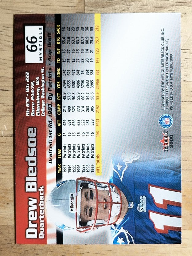 2000 Fleer Mystique #66 Drew Bledsoe
