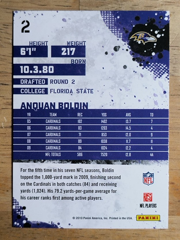 2010 Score #2 Anquan Boldin