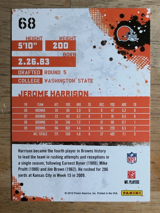 2010 Score #68 Jerome Harrison