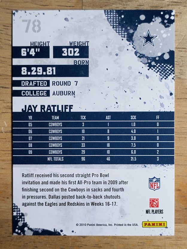 2010 Score #78 Jay Ratliff