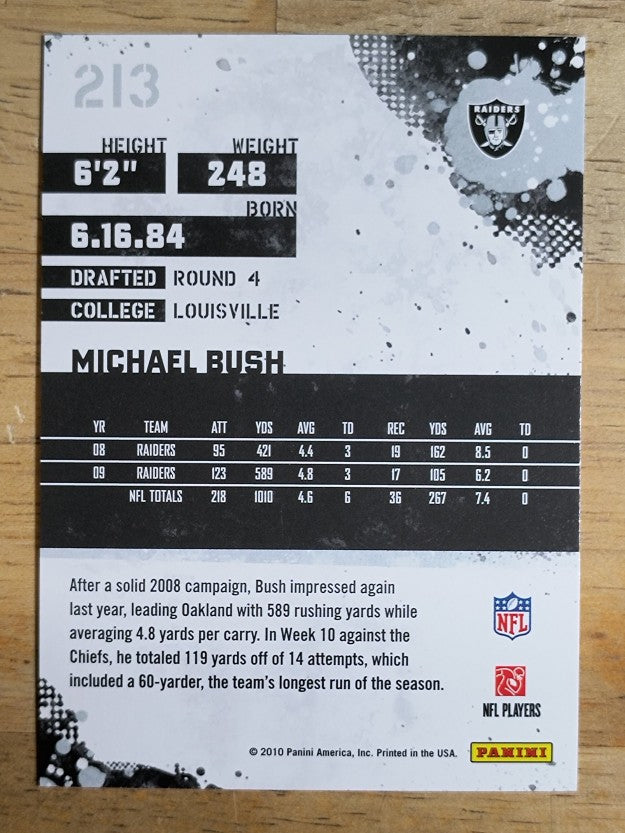 2010 Score #213 Michael Bush