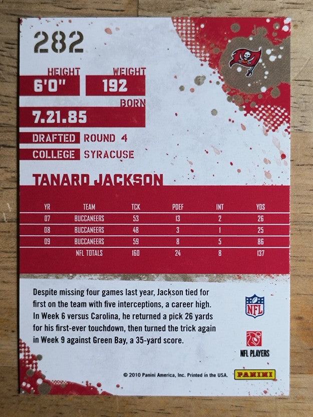 2010 Score #282 Tanard Jackson