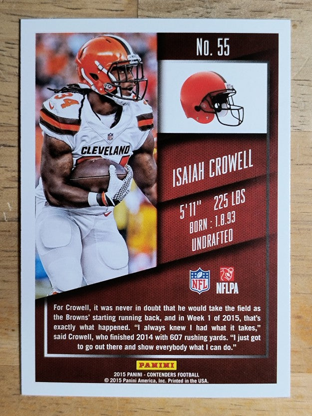 2015 Panini Contenders #55 Isaiah Crowell
