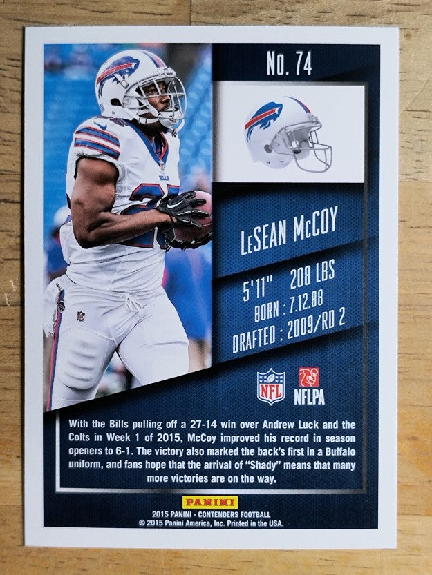 2015 Panini Contenders #74 LeSean McCoy