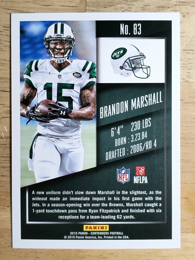 2015 Panini Contenders #83 Brandon Marshall
