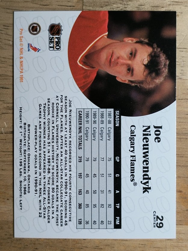 1991-92 Pro Set #29 Joe Nieuwendyk