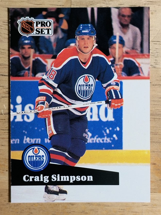 1991-92 Pro Set #69 Craig Simpson