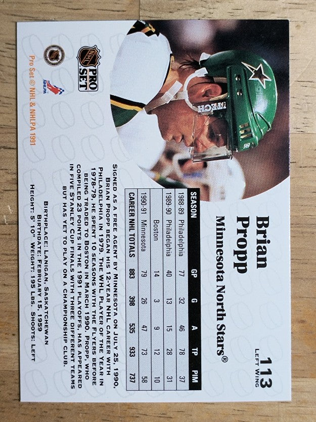 1991-92 Pro Set #113 Brian Propp