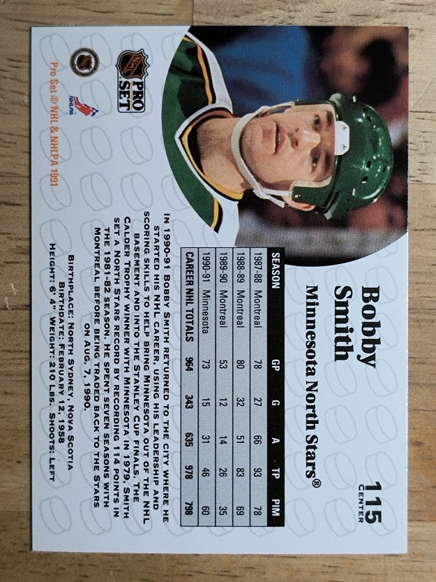 1991-92 Pro Set #115 Bobby Smith