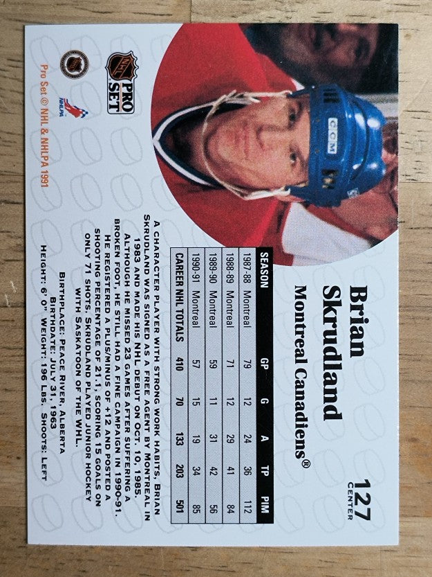 1991-92 Pro Set #127 Brian Skrudland