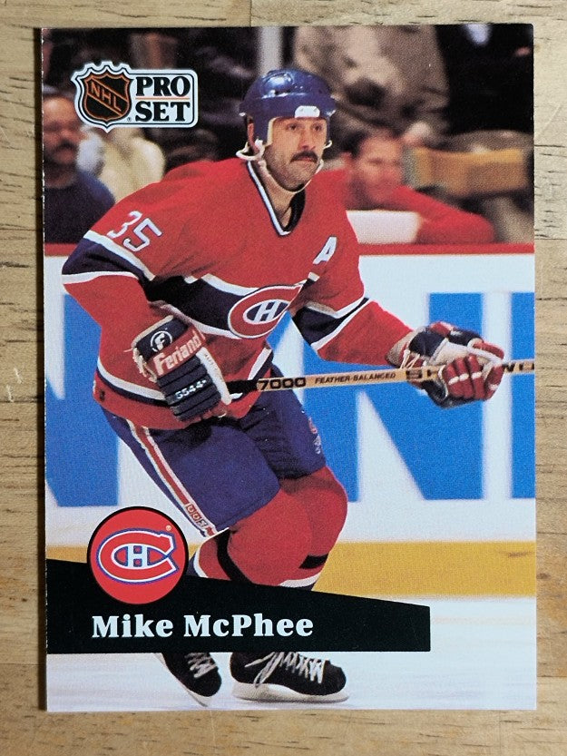 1991-92 Pro Set #129 Mike McPhee
