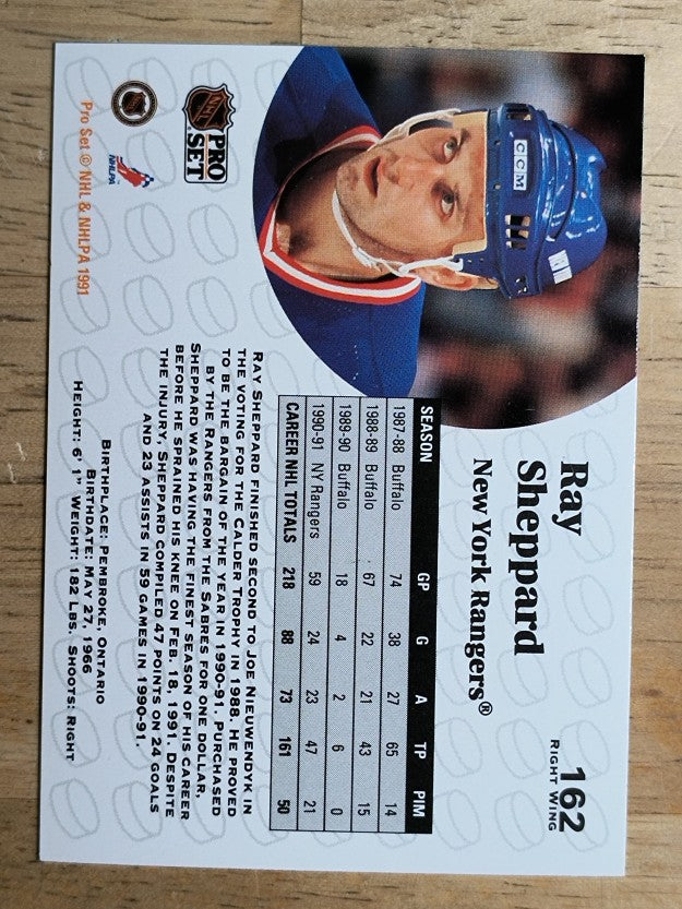 1991-92 Pro Set #162 Ray Sheppard