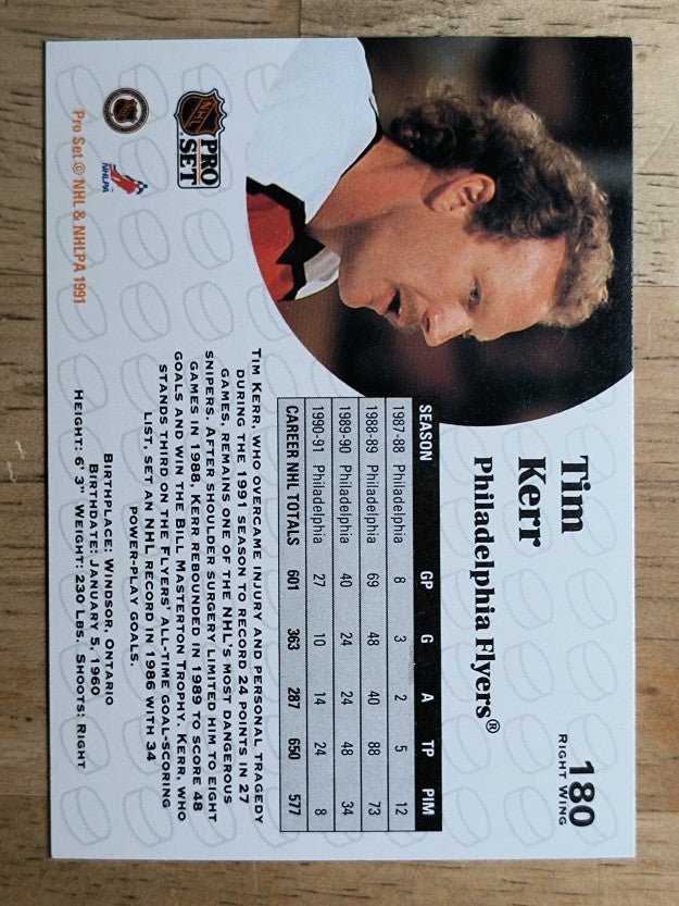 1991-92 Pro Set #180 Tim Kerr UER