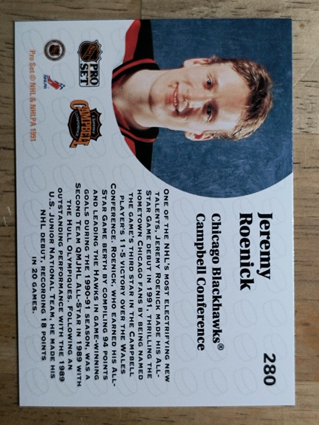 1991-92 Pro Set #280 Jeremy Roenick AS