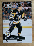 1991-92 Pro Set French #185 Kevin Stevens