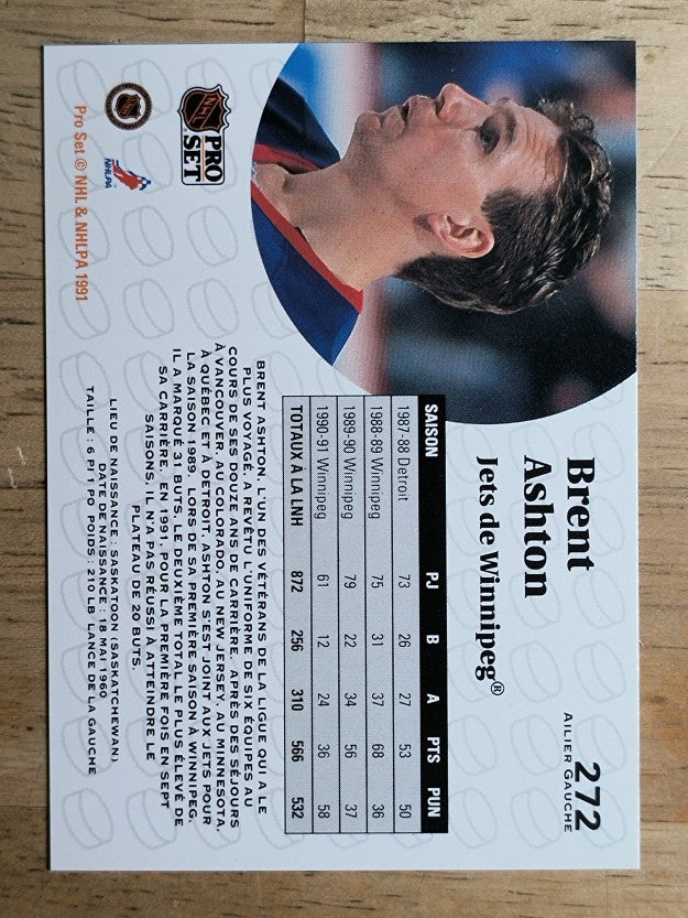 1991-92 Pro Set French #272 Brent Ashton