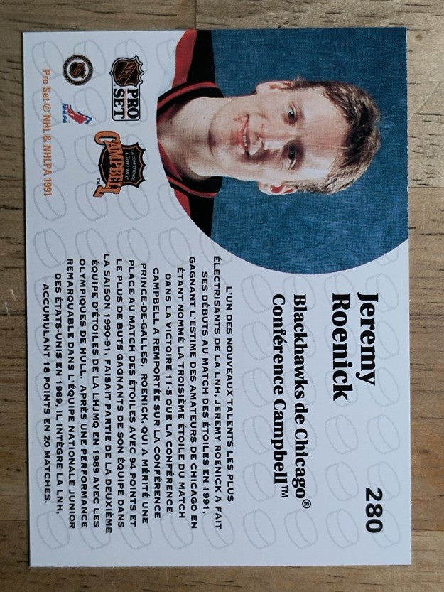 1991-92 Pro Set French #280 Jeremy Roenick AS