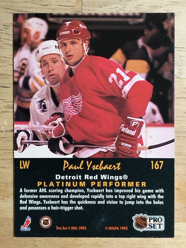 1991-92 Pro Set Platinum #167 Paul Ysebaert