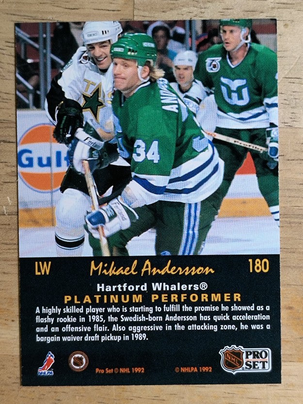 1991-92 Pro Set Platinum #180 Mikael Andersson