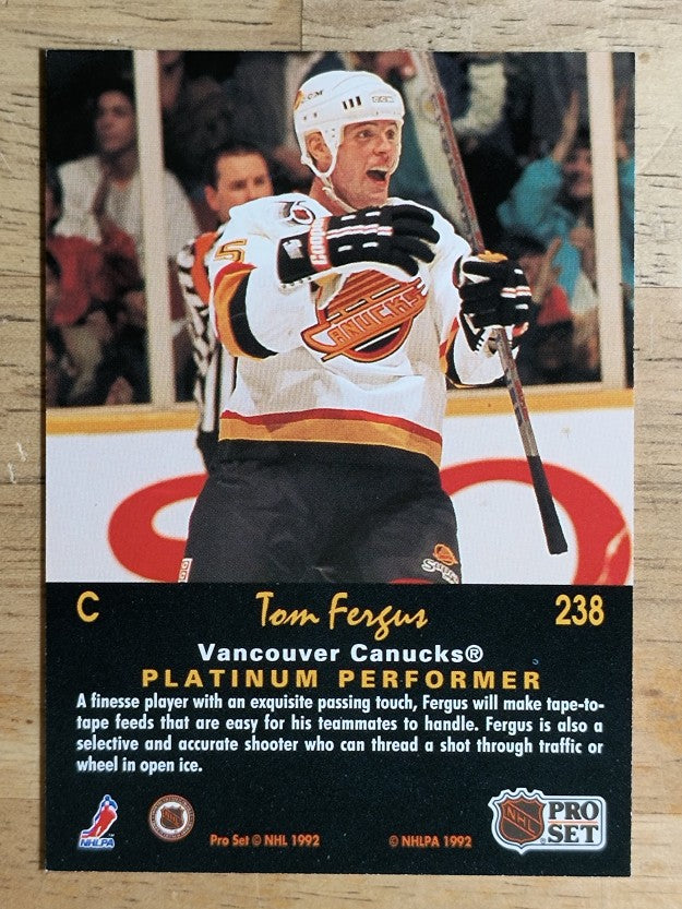 1991-92 Pro Set Platinum #238 Tom Fergus