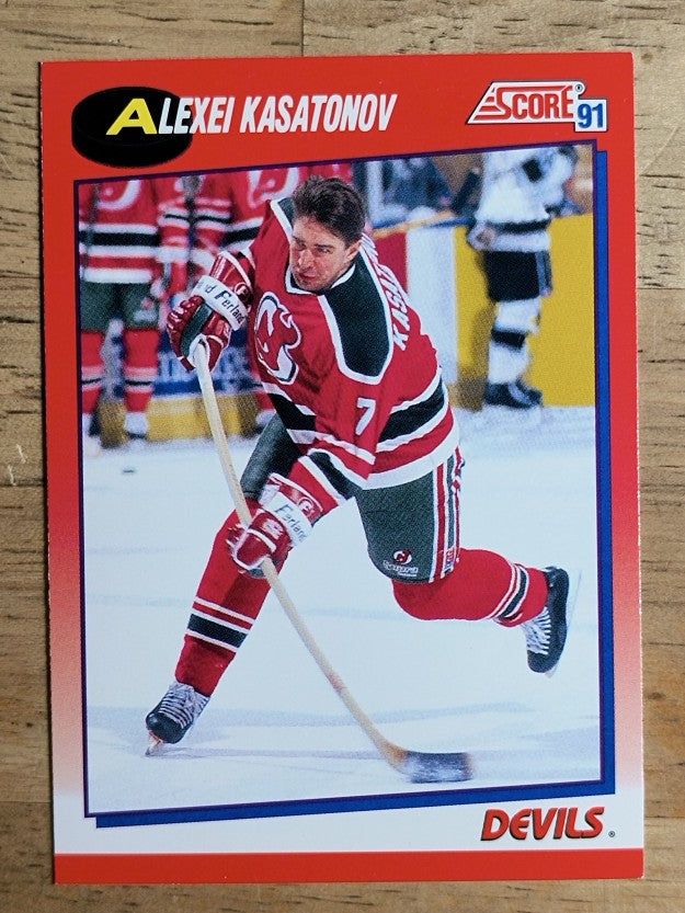 1991-92 Score Canadian Bilingual #194 Alexei Kasatonov