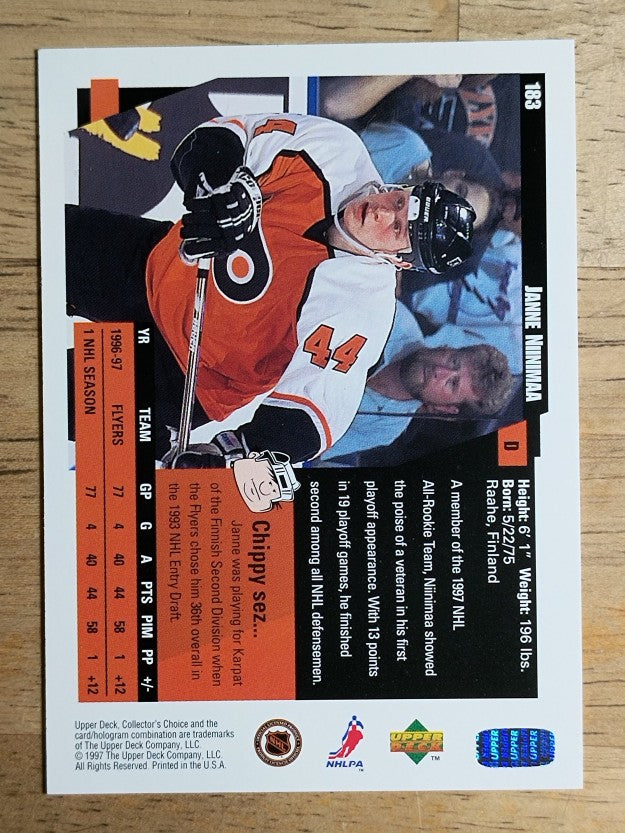 1997-98 Collector's Choice #183 Janne Niinimaa
