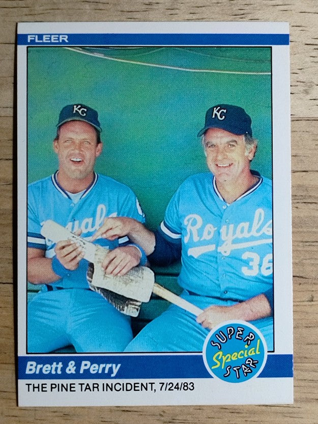 1984 Fleer #638 George Brett/Gaylord Perry