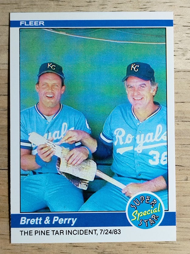 1984 Fleer #638 George Brett/Gaylord Perry