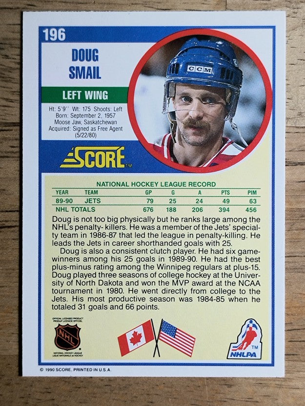 1990-91 Score #196 Doug Smail