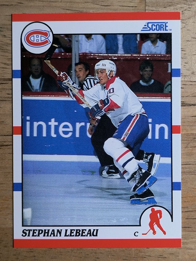 1990-91 Score #262 Stephan Lebeau RC