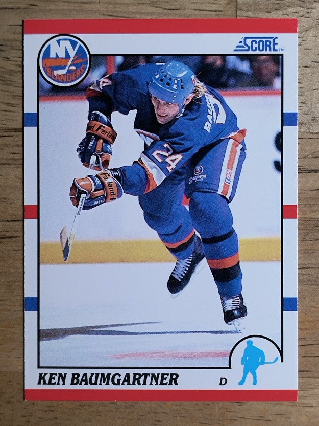 1990-91 Score #265 Ken Baumgartner RC