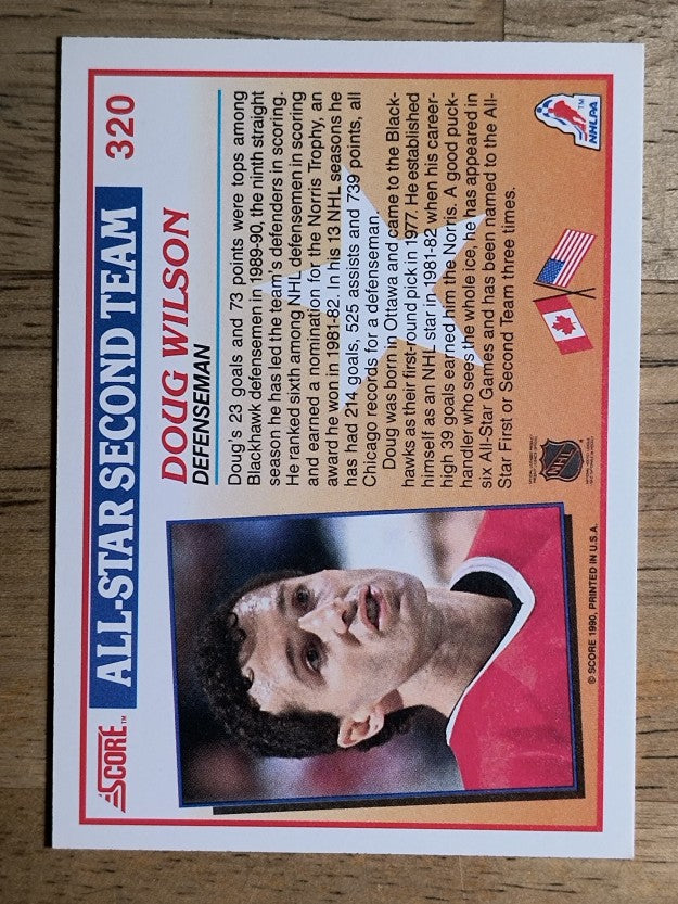 1990-91 Score #320 Doug Wilson AS2