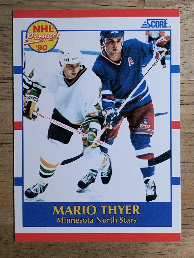 1990-91 Score #382 Mario Thyer RC