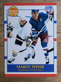 1990-91 Score #382 Mario Thyer RC