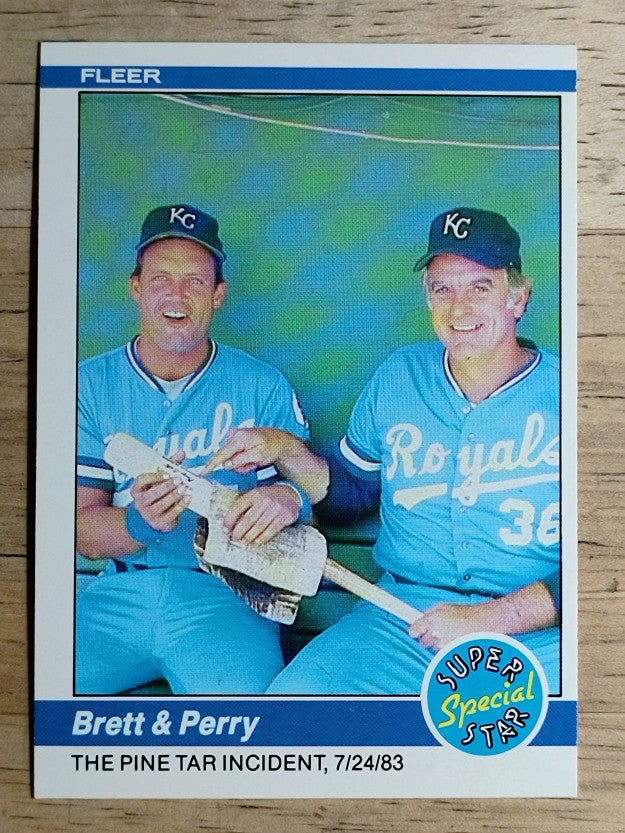 1984 Fleer #638 George Brett/Gaylord Perry