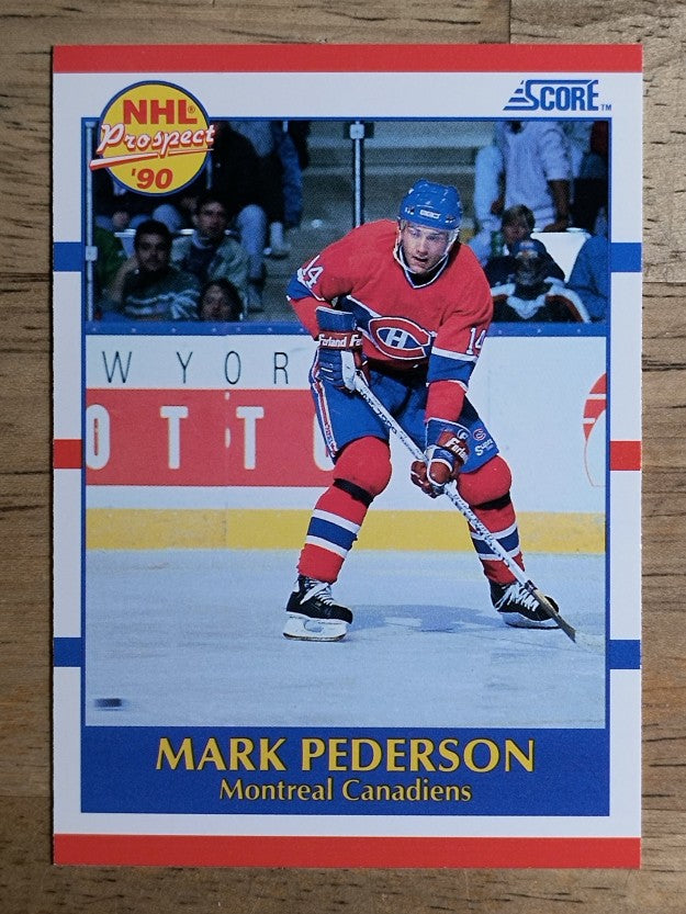 1990-91 Score #387 Mark Pederson RC