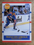 1990-91 Score #393 Francois Leroux RC