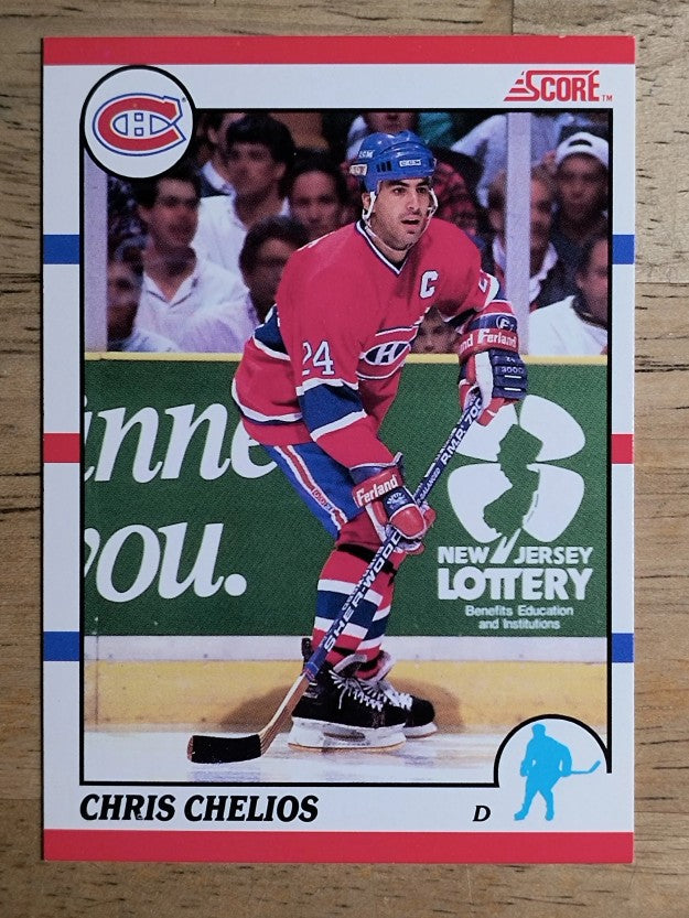 1990-91 Score Canadian #15 Chris Chelios
