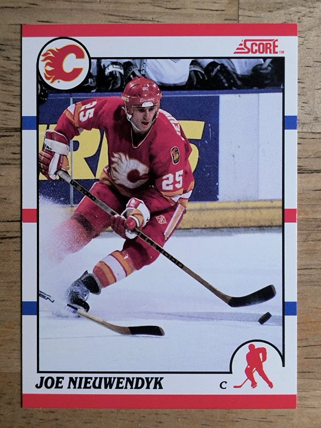 1990-91 Score Canadian #30B Joe Nieuwendyk COR/(Text reads now I feel)