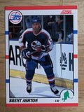 1990-91 Score Canadian #31B Brent Ashton COR/(LW on card front)