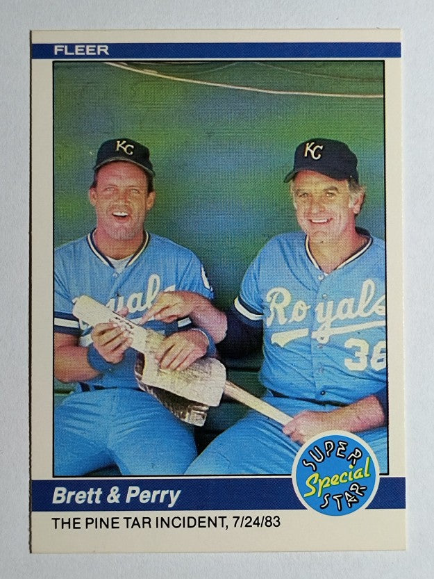 1984 Fleer #638 George Brett/Gaylord Perry