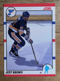 1990-91 Score Canadian #41 Jeff Brown