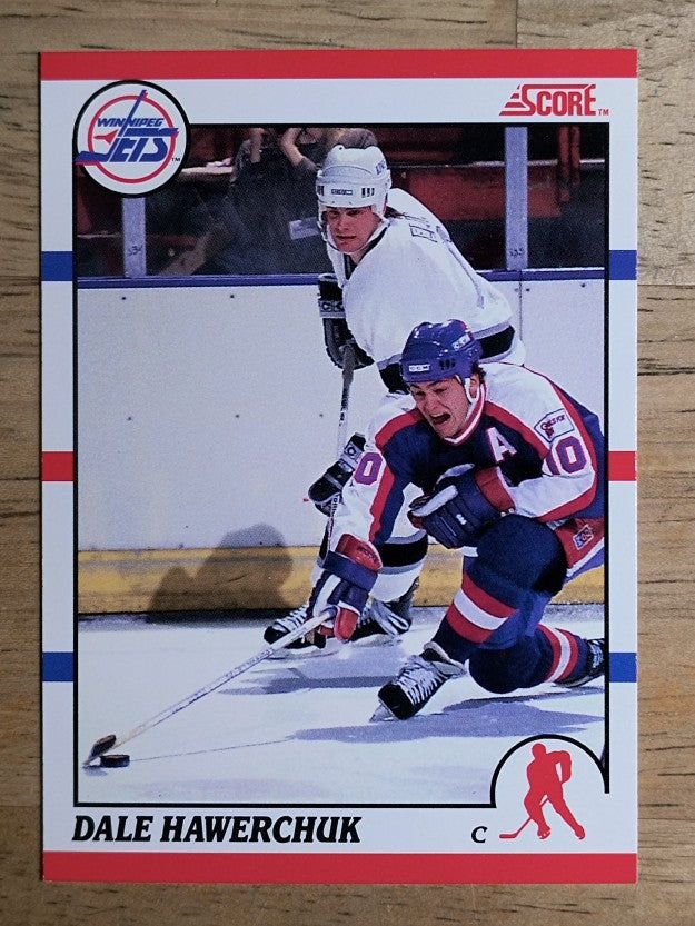 1990-91 Score Canadian #50 Dale Hawerchuk