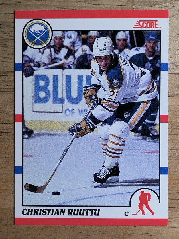 1990-91 Score Canadian #77 Christian Ruuttu