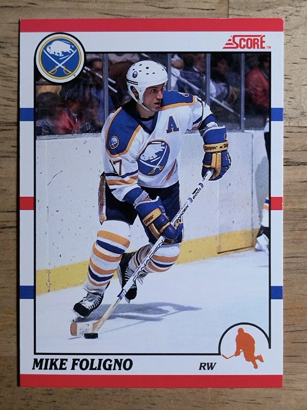 1990-91 Score Canadian #133 Mike Foligno