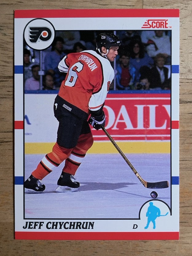 1990-91 Score Canadian #138 Jeff Chychrun RC