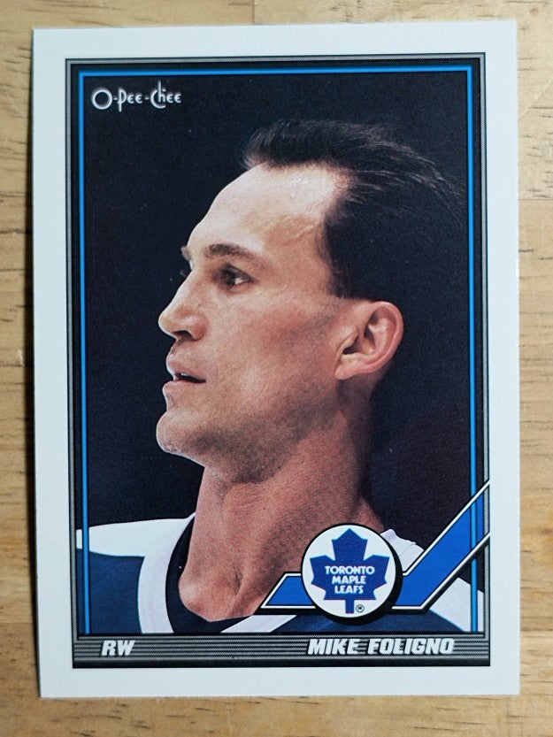 1991-92 O-Pee-Chee #18 Mike Foligno